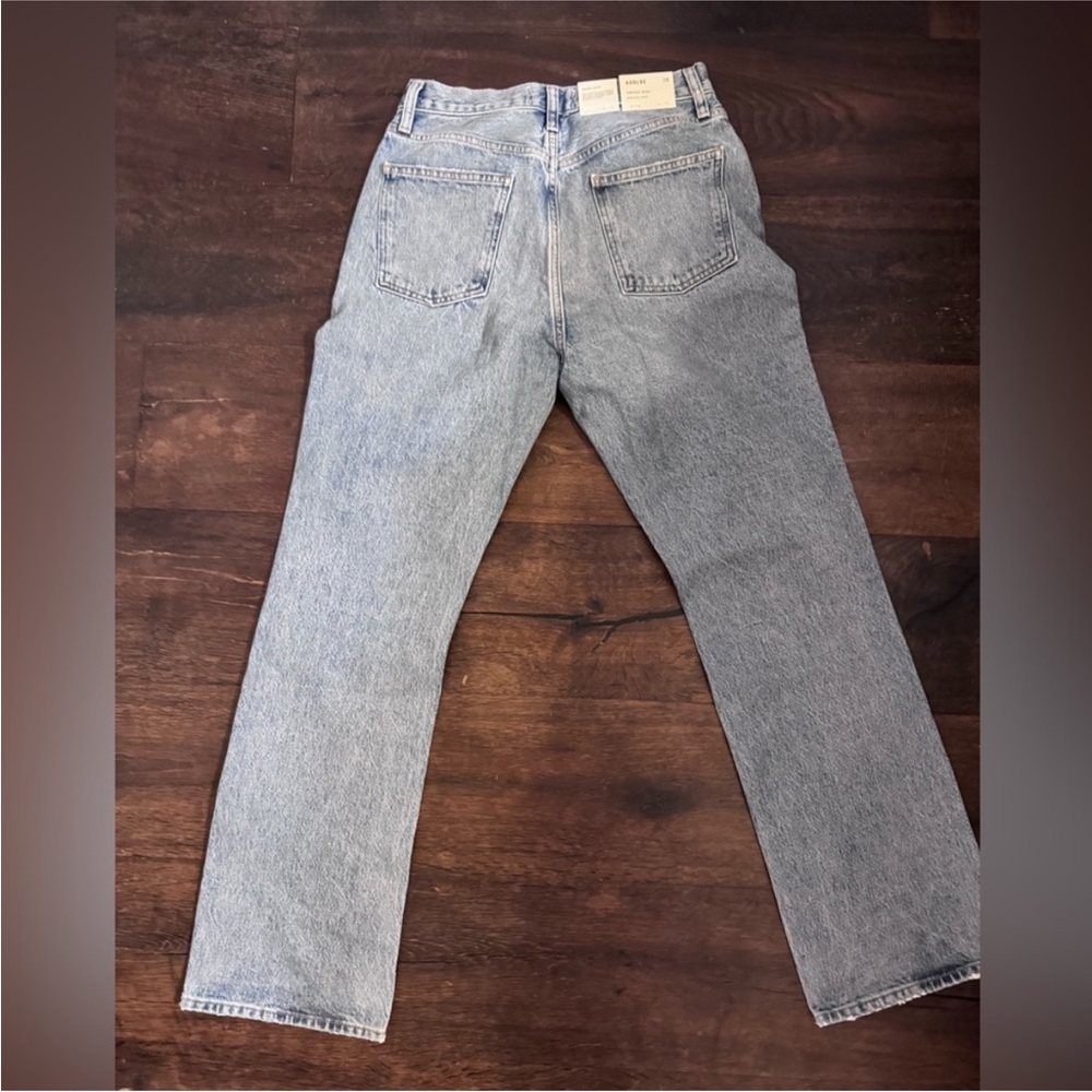 Agolde Light Wash Straight Leg Jeans